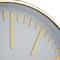 Hello Honey® 13.5" White & Gold Minimalist Aura Wall Clock
